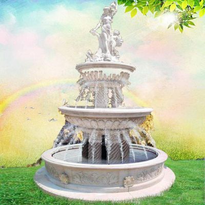 别墅庭院摆放大型欧式人物多层喷泉博鱼网页版
