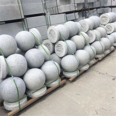 天然花岗岩大理石雕刻挡车石圆球博鱼网页版