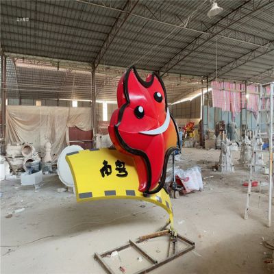 商场户外公园玻璃钢彩绘卡通人物景观博鱼网页版