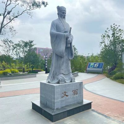校园名人石雕青石人物雕像 汉白玉人像 花岗岩景观博鱼网页版 