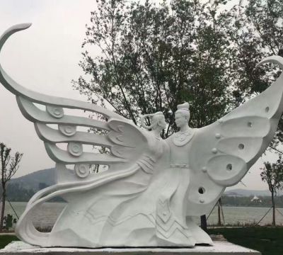 公园草地大理石梁山伯与祝英台神话人物博鱼网页版