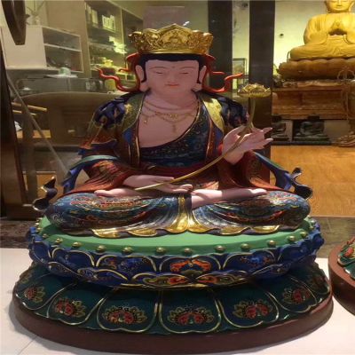 玻璃钢彩绘景区寺庙大型景观三圣博鱼网页版