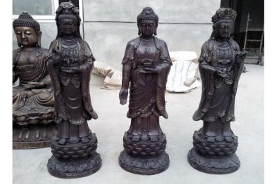景区创意神佛铜雕三圣博鱼网页版