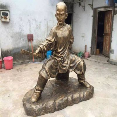 玻璃钢户外景观情景扎马步的人物博鱼网页版