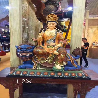 庙宇景区大型佛像神话人物景观佛像文殊普贤博鱼网页版