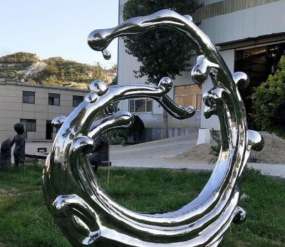 别墅装饰一朵不锈钢镜面海浪浪花博鱼网页版