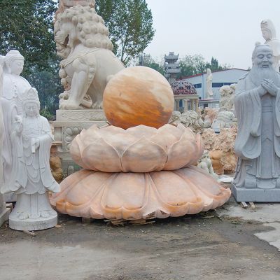 景区广场摆放晚霞红八卦风水球博鱼网页版