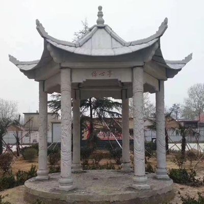 大理石石雕户外园林景观凉亭博鱼网页版