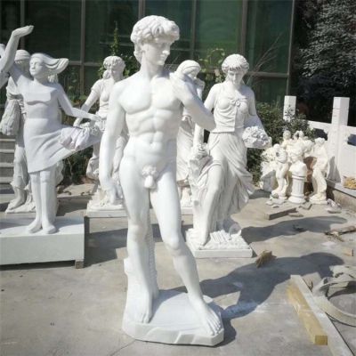 石雕西方人物户外景区大卫博鱼网页版