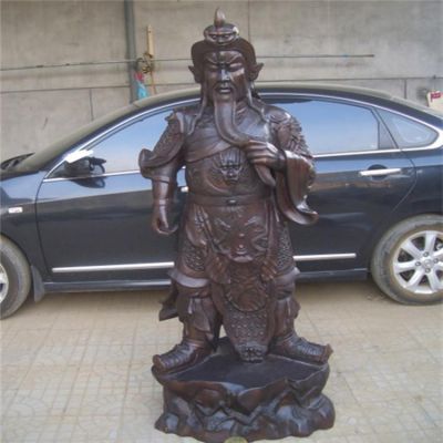 工厂企业玻璃钢仿铜大型关公博鱼网页版