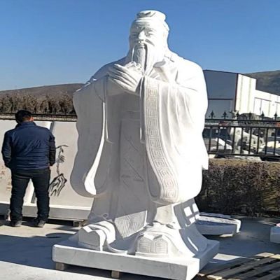 大理石石雕古代人物景观孔子博鱼网页版