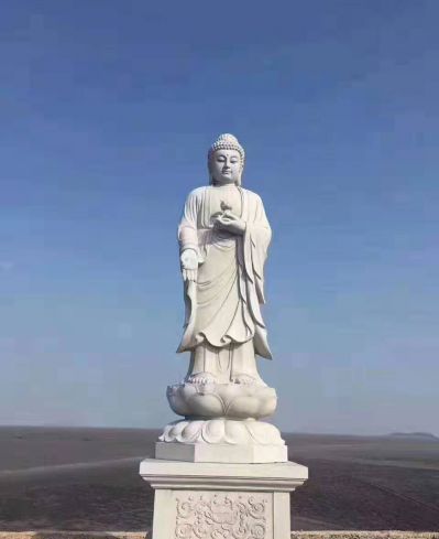 石雕广场景观博鱼网页版户外摆件汉白玉如来佛祖博鱼网页版
