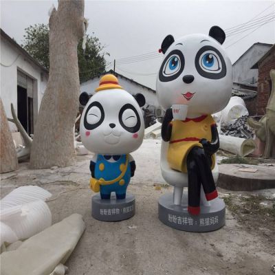 玻璃钢卡通彩绘幼儿园熊猫博鱼网页版