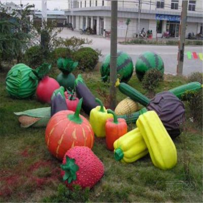 园林广场玻璃钢卡通园林景观蔬菜水果博鱼网页版
