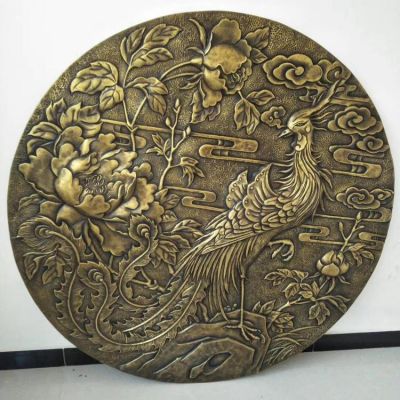 圆形浮雕别墅小区影壁壁画博鱼网页版