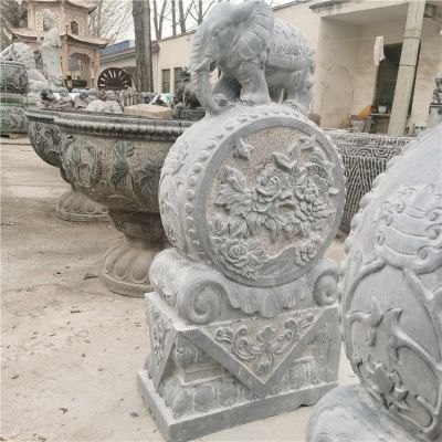 抱鼓石博鱼网页版庭院别墅小区门口摆件