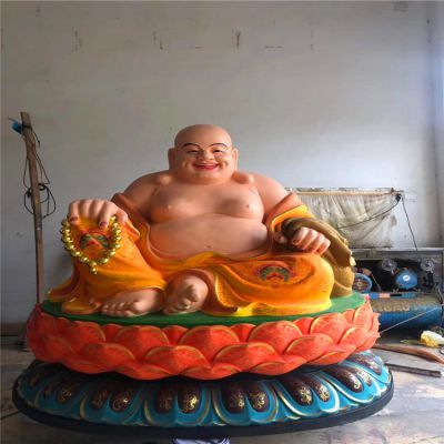 玻璃钢大型仿真人物景观弥勒佛博鱼网页版