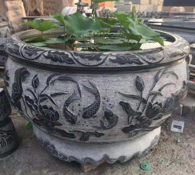 仿古水缸石雕庭院养花缸博鱼网页版