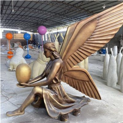 玻璃钢仿铜园林景观博鱼网页版摆件西方人物