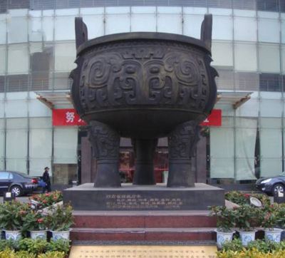 企业大型户外景观不锈钢仿铜鼎博鱼网页版