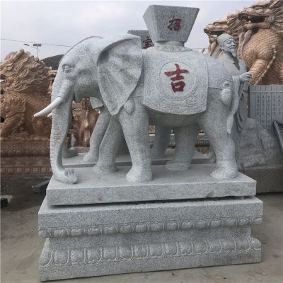 石雕大象酒店别墅门口大象摆件 门口祠堂摆放动物博鱼网页版