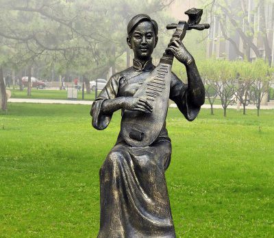 弹琵琶的人物铜博鱼网页版弹博鱼网页版