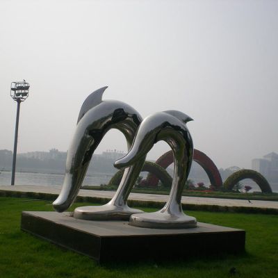 户外公园抽象海洋动物海豚博鱼网页版