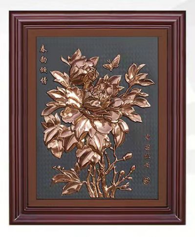 菊花浮雕装饰画