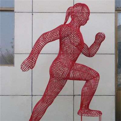 金属不锈钢拉丝抽象人物博鱼网页版