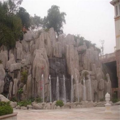 大理石水泥博鱼网页版假山喷泉别墅园林造景石雕
