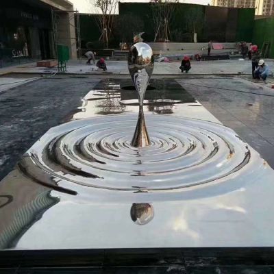 广场水景不锈钢水波纹景观水滴博鱼网页版
