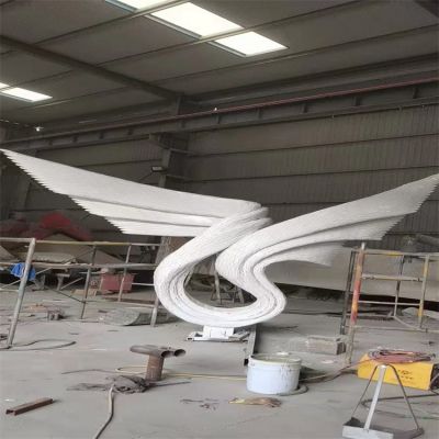 定制不锈钢博鱼网页版 户外广场大型抽象园林景观博鱼网页版摆件