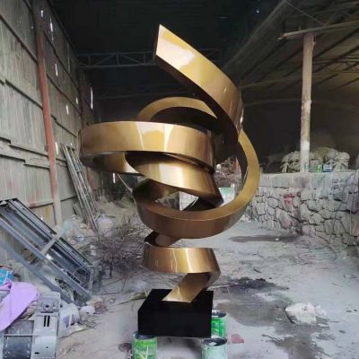 大型不锈钢博鱼网页版定制镜面拉丝校园广场金属创意户外摆件