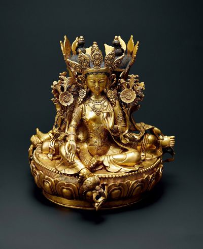 藏传佛教不锈钢喷漆鎏金寺庙度母博鱼网页版