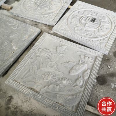 园林石雕影壁墙 寺庙石雕壁画 博鱼网页版