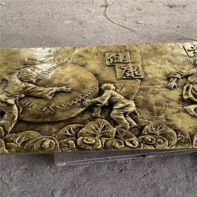 铜雕园林庭院景观影壁博鱼网页版