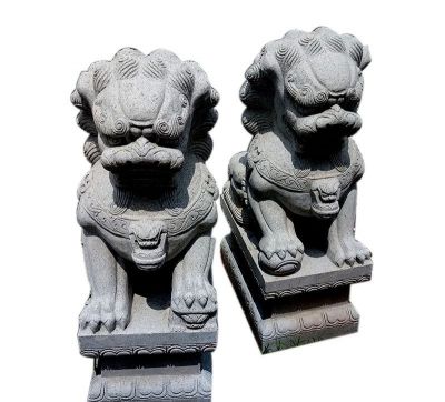 公园景区大型仿真动物青石石雕狮子博鱼网页版