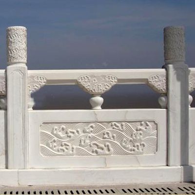 海边景区汉白玉浮雕防护栏博鱼网页版
