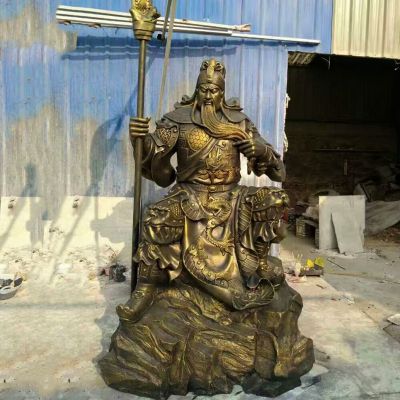 不锈钢铜雕景区大型景观关公博鱼网页版