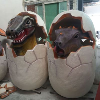 游乐园装饰玻璃钢彩绘仿真恐龙蛋博鱼网页版
