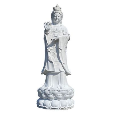 汉白玉天然石材雕刻滴水观音雕像景区摆件