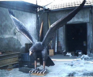 公司厂子摆放大型紫铜锻造老鹰展翅博鱼网页版