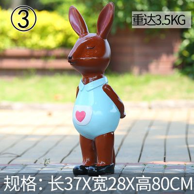 公园站立一只玻璃钢彩绘袋鼠博鱼网页版