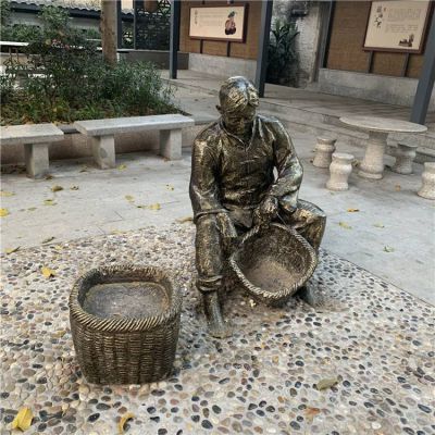 商业街摆放玻璃钢博鱼网页版民俗人物博鱼网页版