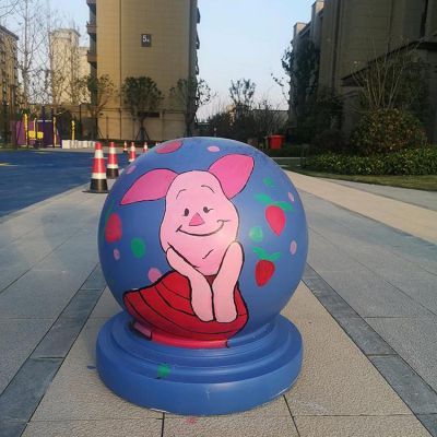 户外大理石彩绘卡通车阻石博鱼网页版