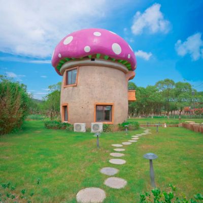 户外草坪玻璃钢仿真蘑菇屋博鱼网页版