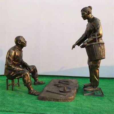 户外街道情景买卖东西的人物景观博鱼网页版
