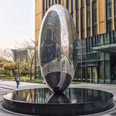 镜面花纹 户外不锈钢景观博鱼网页版摆件