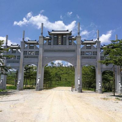 景区城镇雄伟景观大理石石雕牌坊博鱼网页版