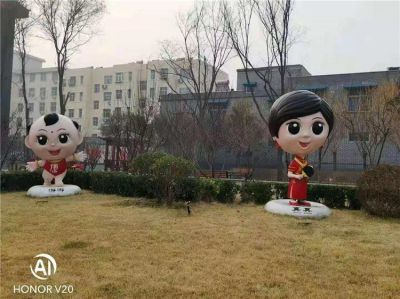 户外园林景观公园小区摆件卡通动物玻璃钢彩绘博鱼网页版 